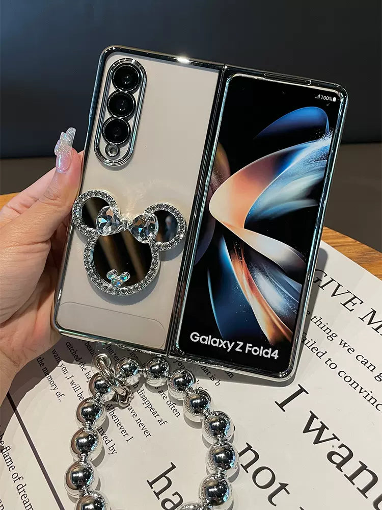 Luxury Mirror Bracelet Phone Case For Samsung Galaxy Z Fold