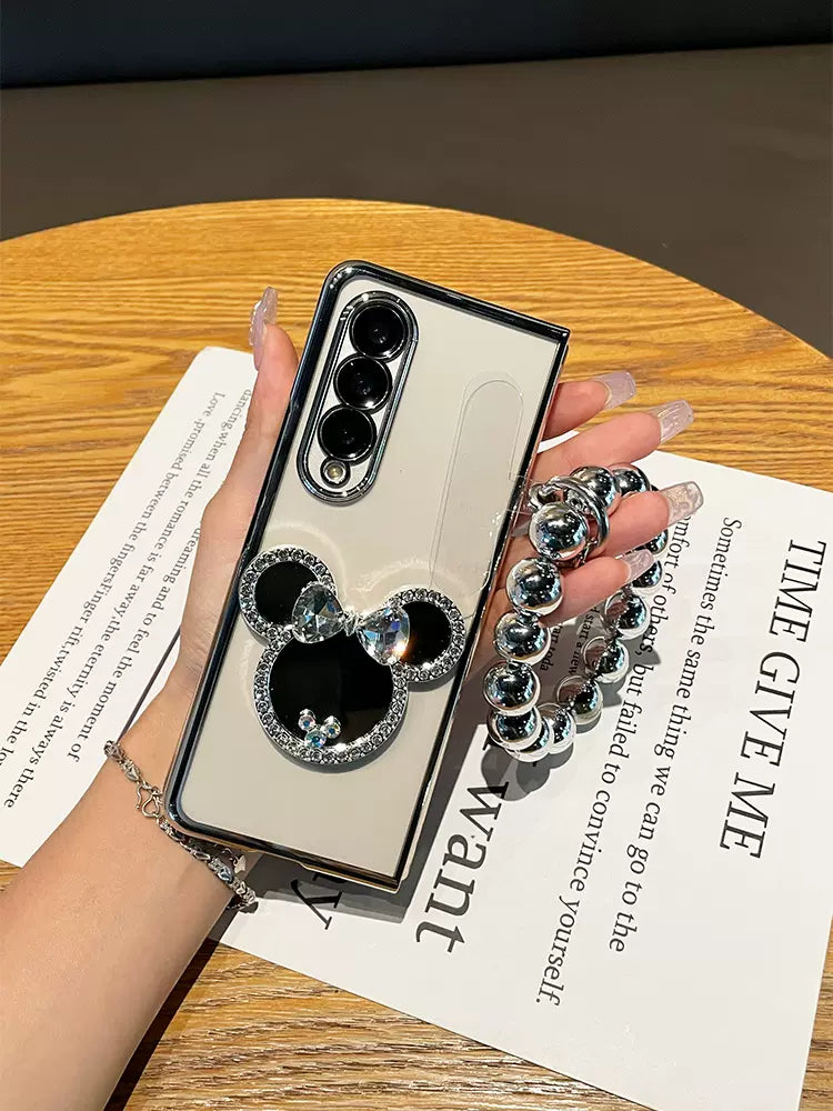 Luxury Mirror Bracelet Phone Case For Samsung Galaxy Z Fold