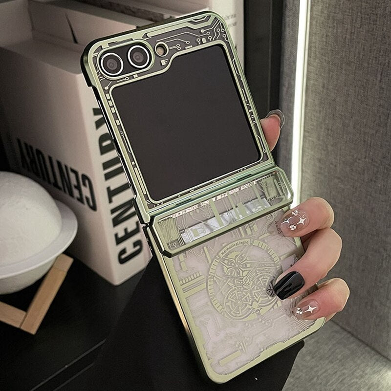 Circuit Pattern Case For Samsung Z Flip 5