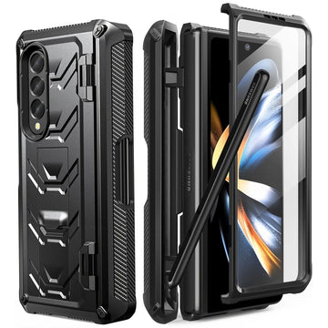 Full-Body Dual Layer Rugged Case & S Pen Slot For Samsung Galaxy Z Fold