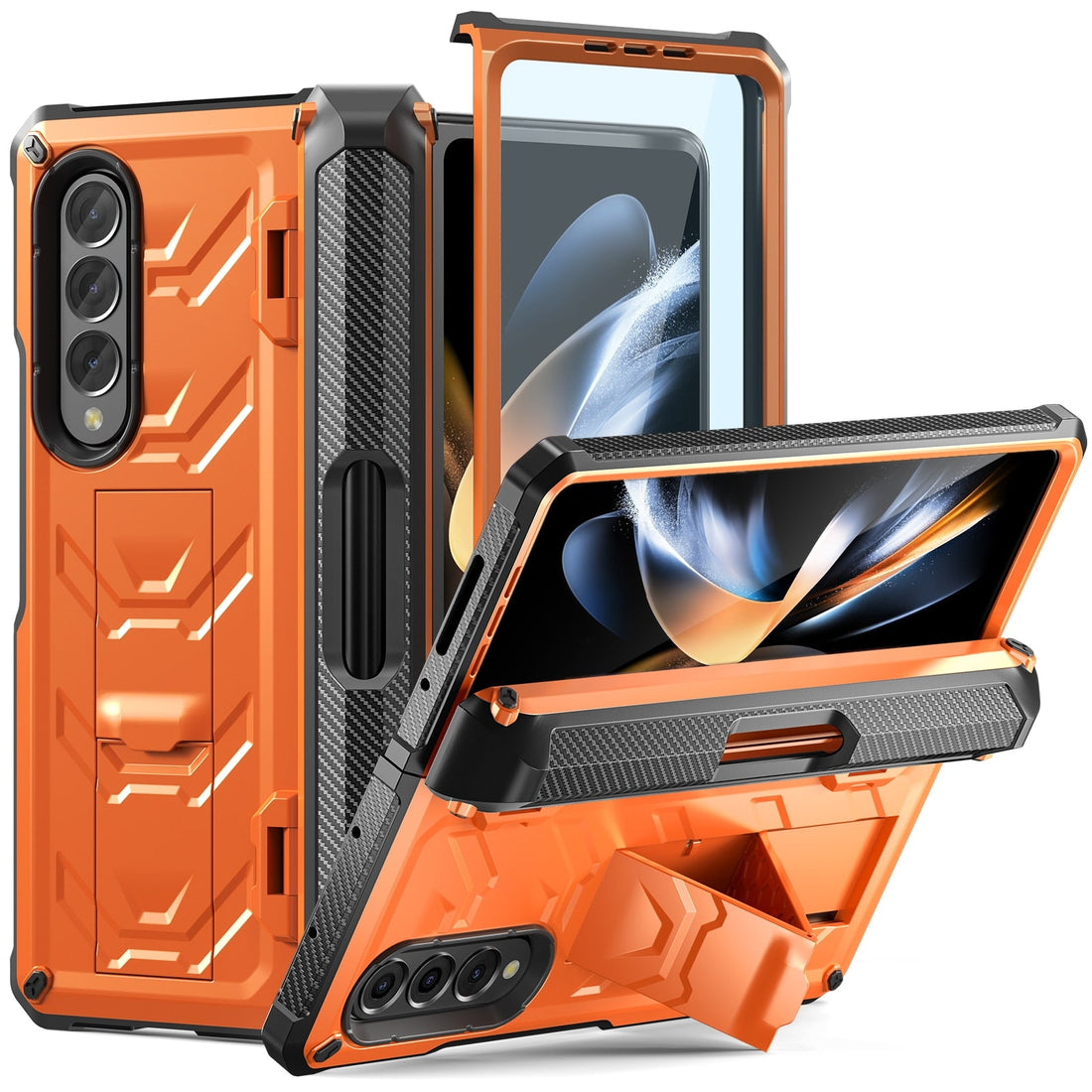 Full-Body Dual Layer Rugged Case & S Pen Slot For Samsung Galaxy Z Fold