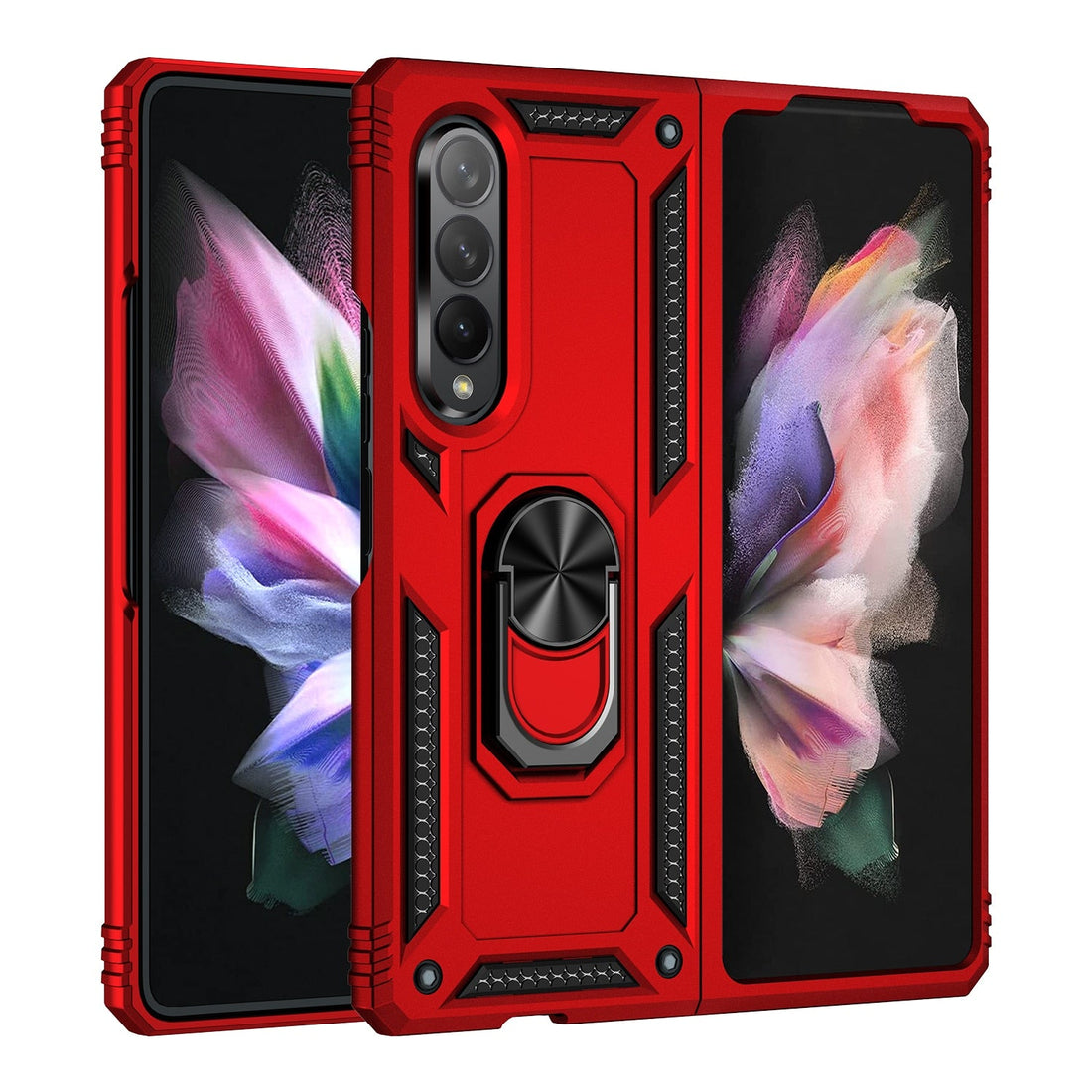 Dual Layer Kickstand Ring Holder Case for Samsung Galaxy Z Fold